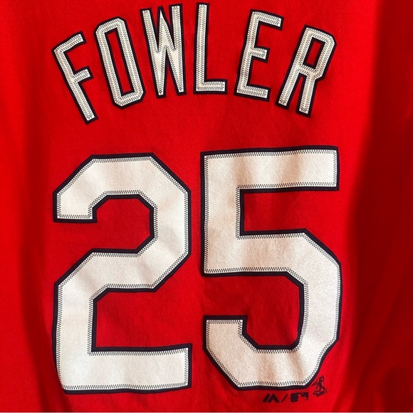 MLB STL Cardinals Youth Large Dexter Fowler Red TShirt Baseball St Louis - Picture 3 of 5